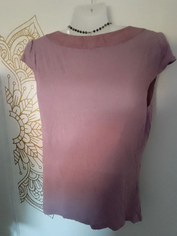 Joli top vieux rose taille 38 - photo numéro 3