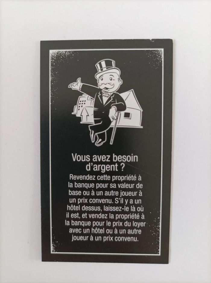 Carte propriété Avenue des Champs-Elysées pièce détachée Monopoly édition tricheurs Hasbro #A28 - photo numéro 2