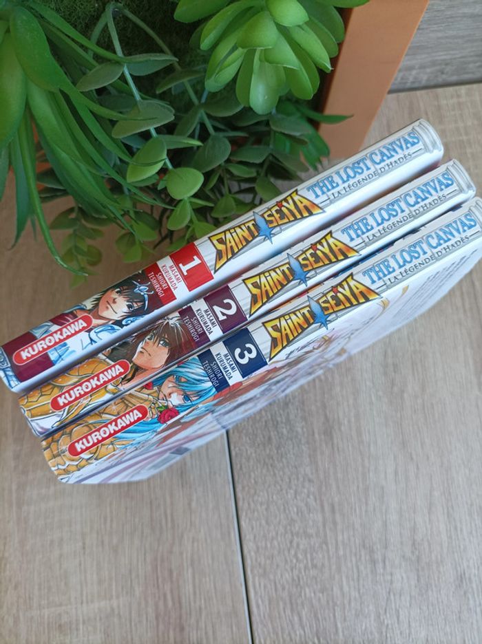 Lot 3 Mangas Saint Seiya The Lost Canvas Hadès n° 1 / 2 / 3 Kurosawa - photo numéro 2
