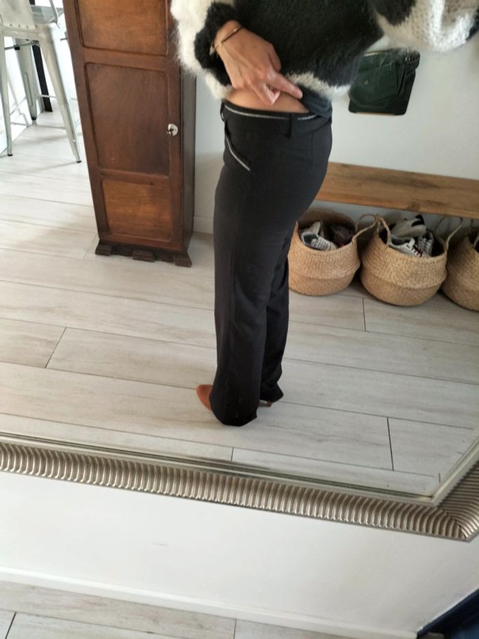 Pantalon habillé droit noir Naf Naf 36 - photo numéro 2