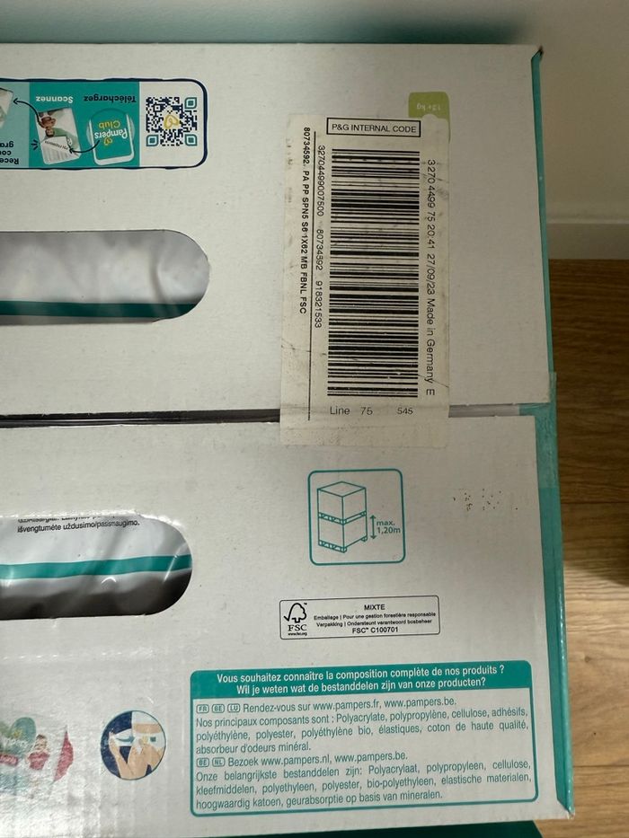 Couches pampers harmonie tailles 6 - photo numéro 4