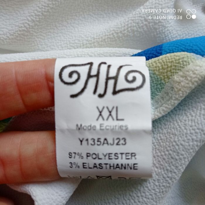 Blouse blanche et motifs colorés t44/46 - photo numéro 7