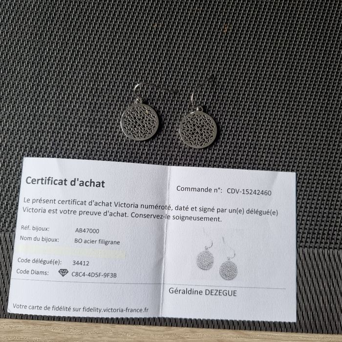 Boucles d'oreilles Victoria - photo numéro 2