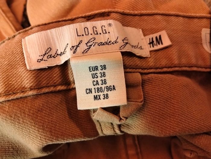Pantalon jean slim fit camel Logg H&M 48 - photo numéro 4
