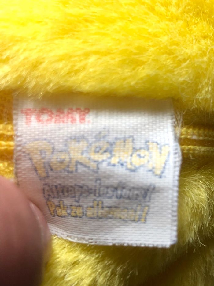 Sac Peluche Pokémon Pikachu Nintendo/Tomy vintage - photo numéro 9