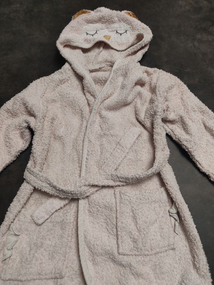 Peignoir 6 ans Vertbaudet motif chouette - photo numéro 2