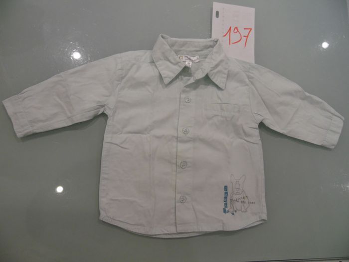 chemise 6 mois manche longue kitchoun