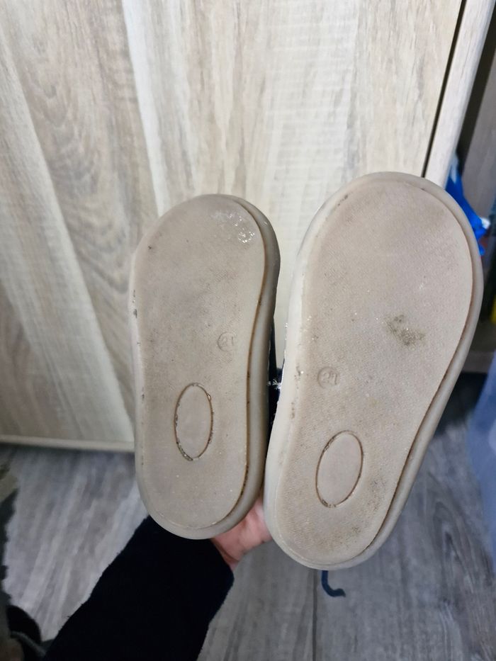 Bottines  / chaussures premiers pas bleu marine Obaïbi - photo numéro 5