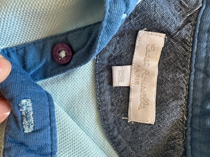 Ensemble Sergent Major pantalon+polo bleu 18 mois - photo numéro 7