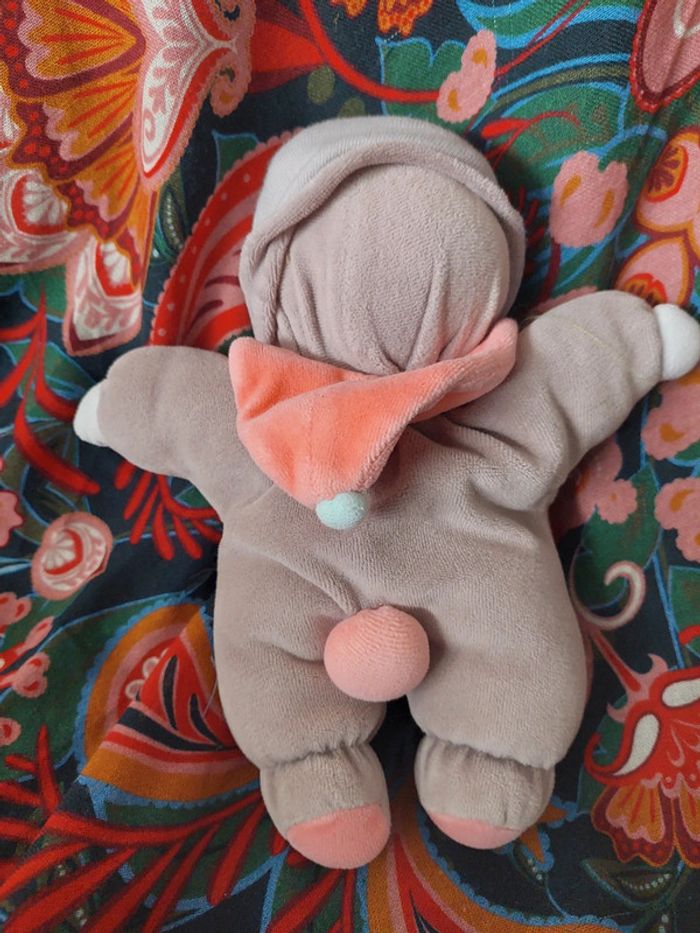 Moulin Roty vintage - doudou poupon capuche Vite un câlin - photo numéro 3