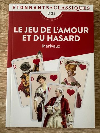 Livre le Jeu de l’amour et du hasard de Marivaux