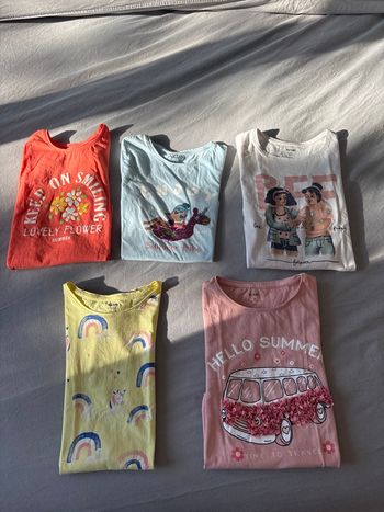 Lot de 5 t-shirt filles Kiabi 10 ans 