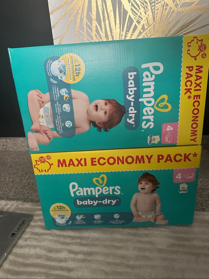 📦lot de 2 Pampers Baby-Dry maxi economy pack 📦 - photo numéro 2