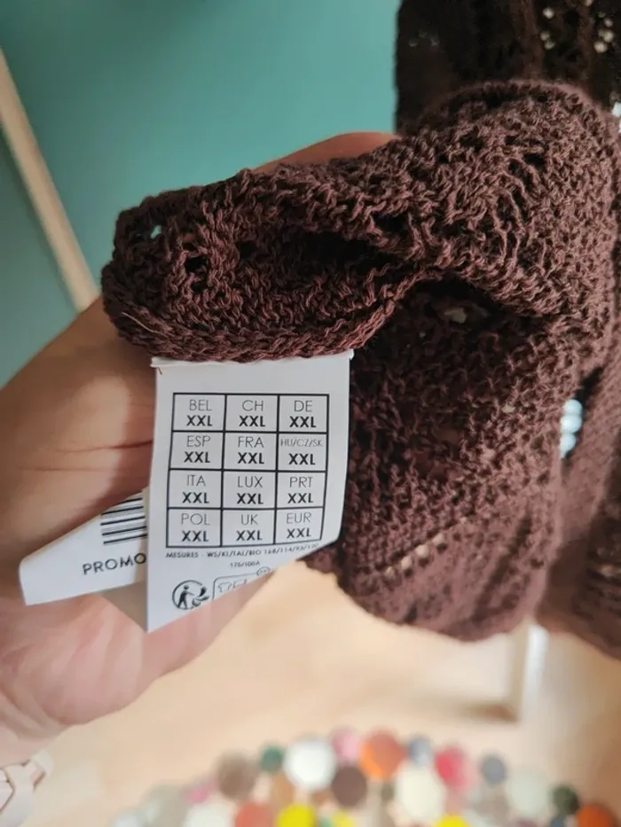 Haut en maille crochet promod - photo numéro 4