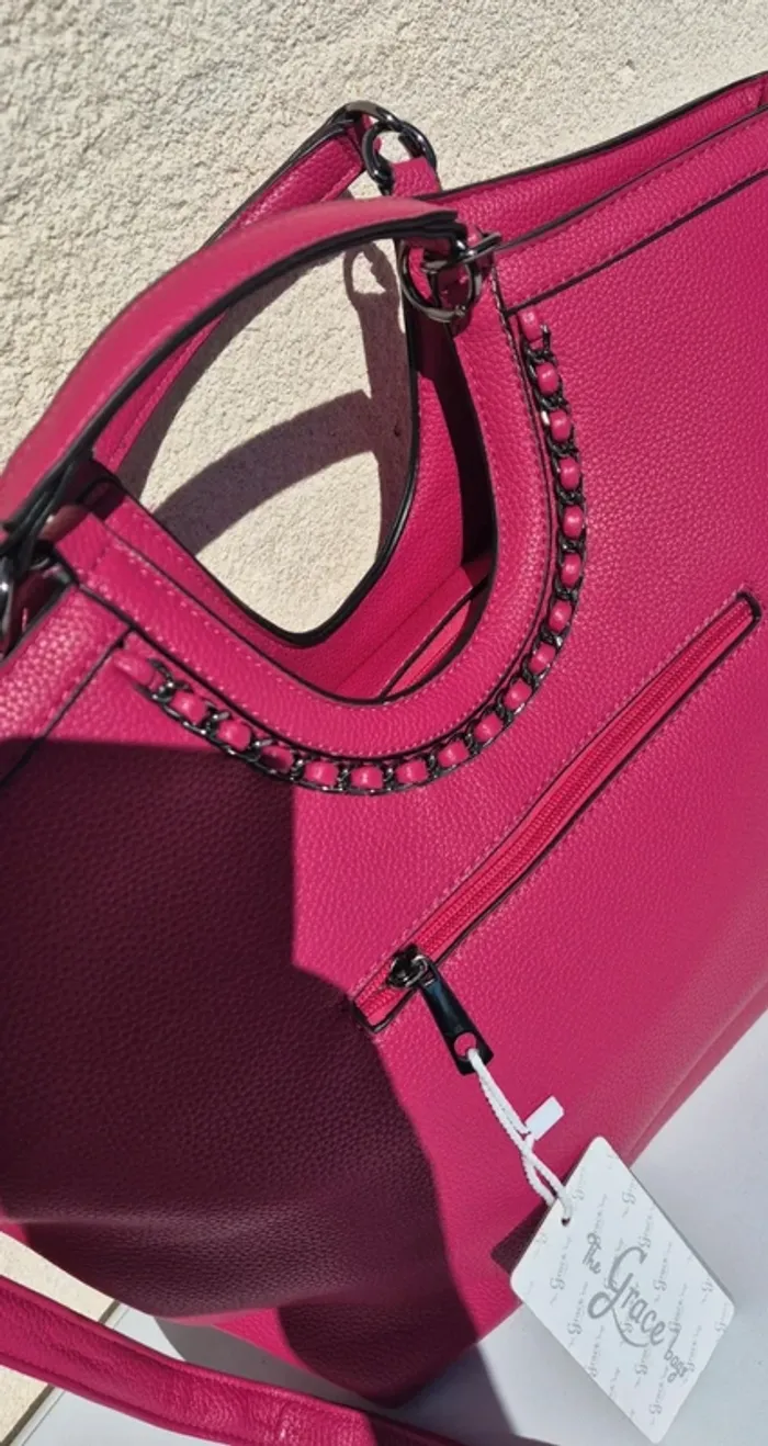 Magnifique sac à main fushia neuf - photo numéro 3