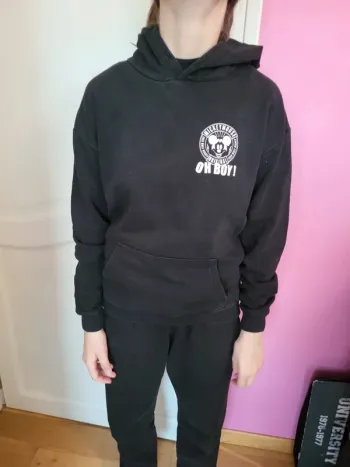 Sweat à capuche noir XS disney/jennyfer