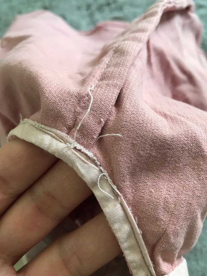 Robe en velours côtelé pêche 3 mois - photo numéro 4