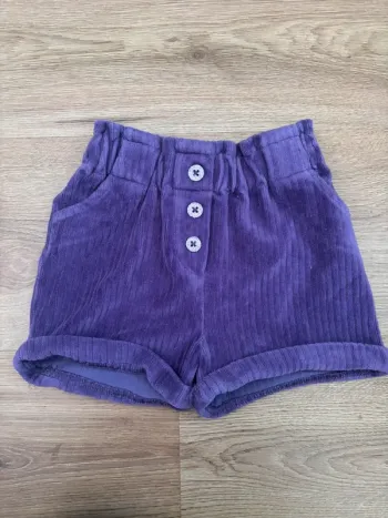 Short velours violet TAO
