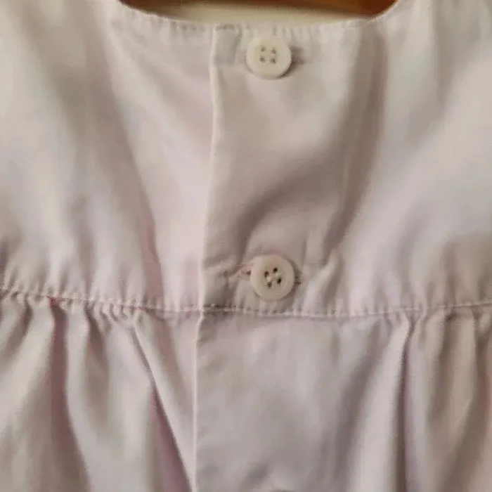 Bonpoint - robe en popeline rose avec smocks 6 mois - photo numéro 4