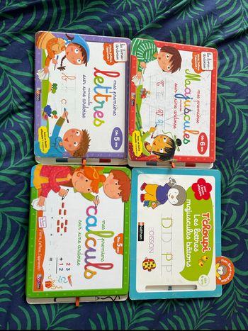 Lot de 4 ardoises pour apprendre les lettres
