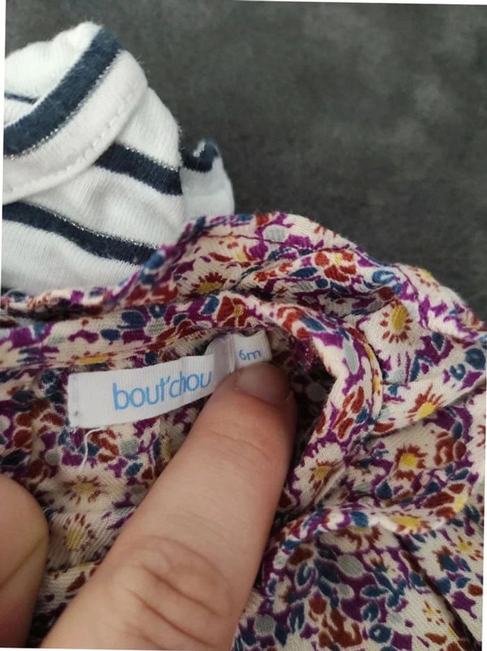 Lot de 4 tee-shirts manches longues 6 mois - photo numéro 2