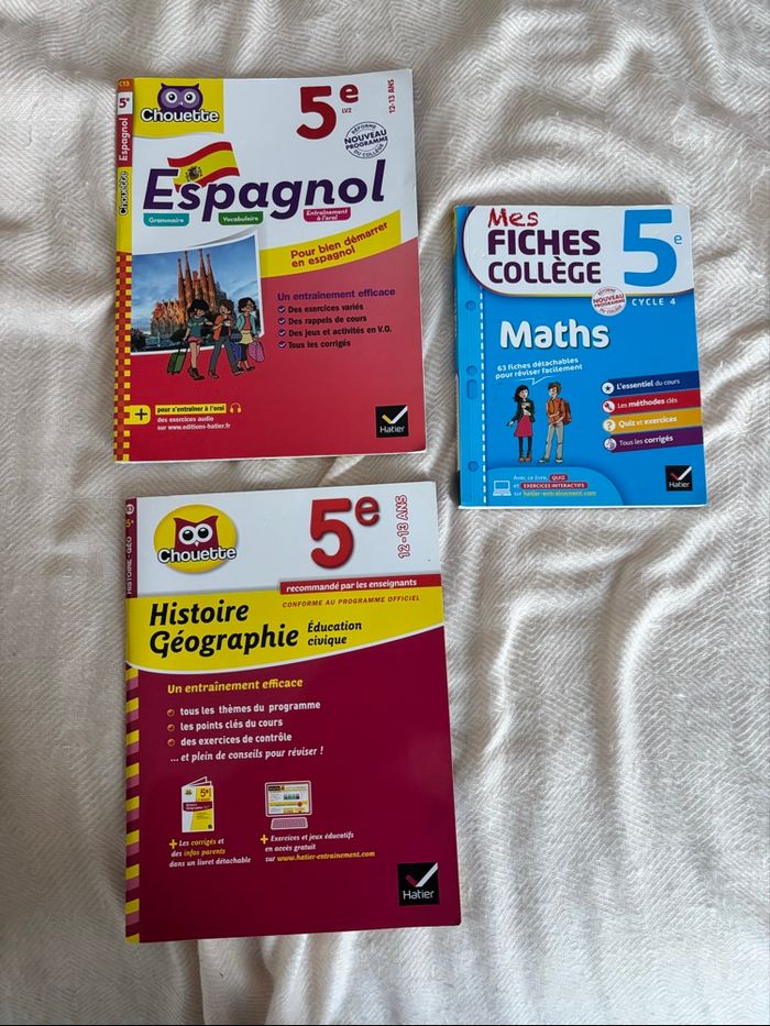 Cahiers d’activité collège 5e