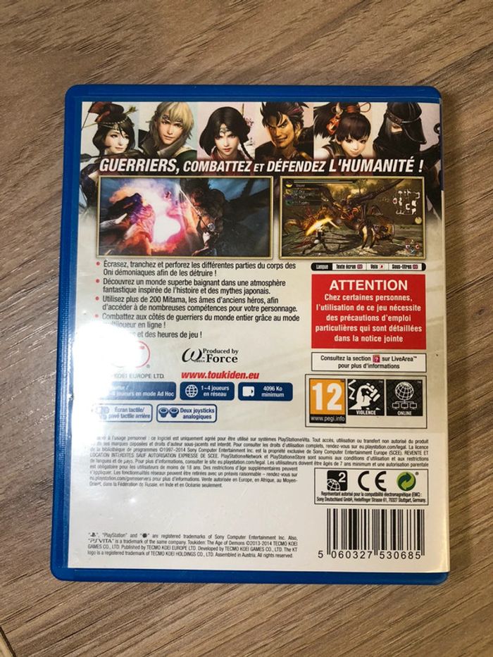 Jeux Sony Psvita psp , toukiden the age of demons , complet - photo numéro 2
