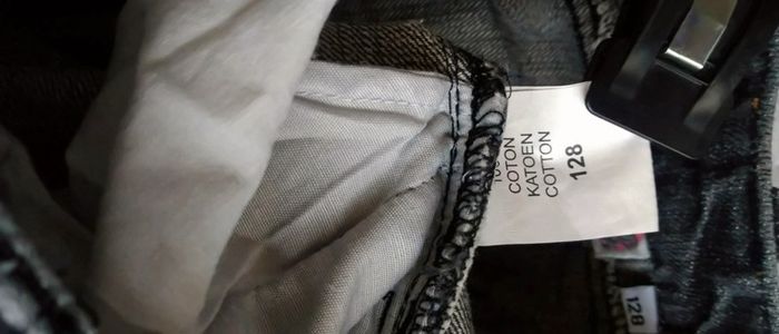 Pantacourt en jean avec broderies gris fille 8 ans lotus spirit - photo numéro 10