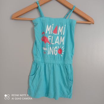 Combishort turquoise 4ans