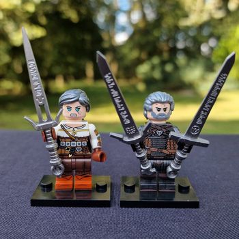 Minifigure jeu vidéo Série Netflix   The Witcher    Geralt et Ciri  n1.2