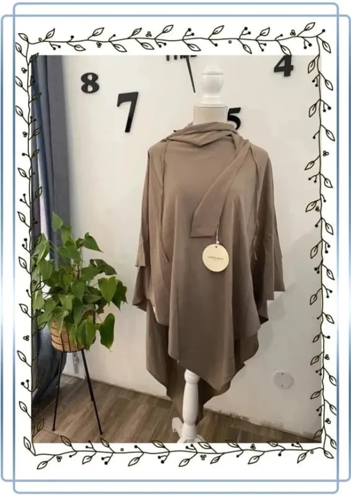 AAwoe Abaya marron, neuf, taille unique