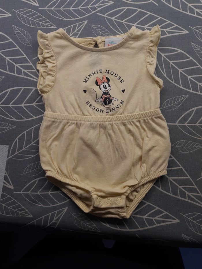 Barboteuse jaune Minnie Disney 1 mois
