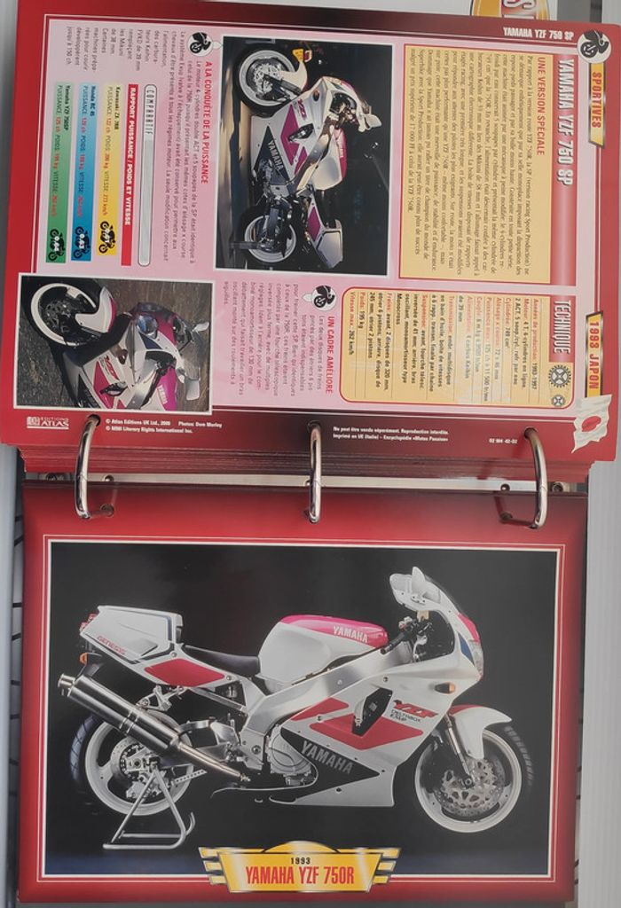 222 fiches Motos Sportives - Classeur Motos Passion - photo numéro 18