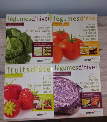 Livres fruits et légumes d´été et d´hiver
