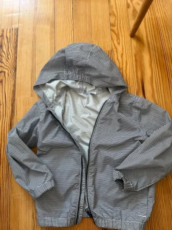 Veste pluie / k-way / imperméable marinière Petit Bateau 6 ans