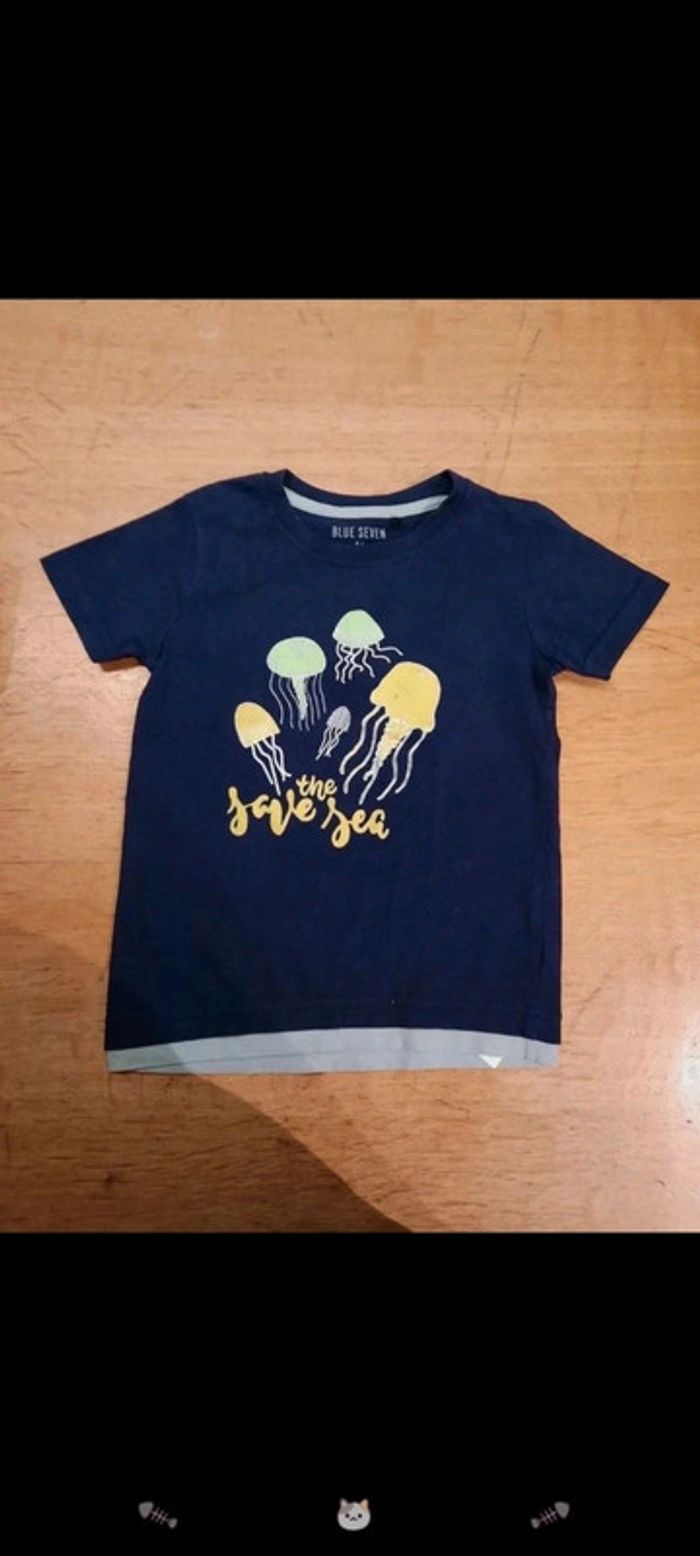 Lot 4 t shirts Blue seven coton bio 3 ans ou 98 cm - photo numéro 4