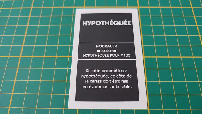 Propriété Podracer de Gasgano pièce détachée jeu de société Monopoly Star Wars épisode 1 #A81 - photo numéro 2