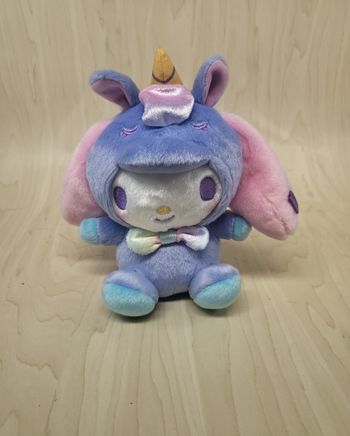 Petite peluche Sanrio My Melody Licorne bleue
