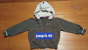 Sweats capuche zippé 12 mois