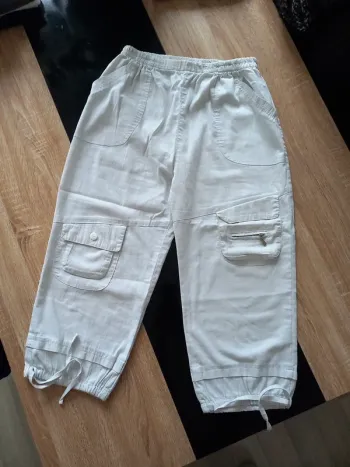 Pantalon court beige