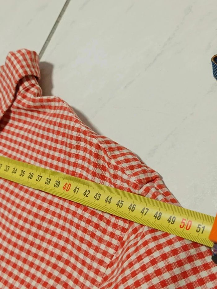 🔴 Chemise Ralph Lauren vichy rouge/blanc - Custom Fit - Taille L - photo numéro 9