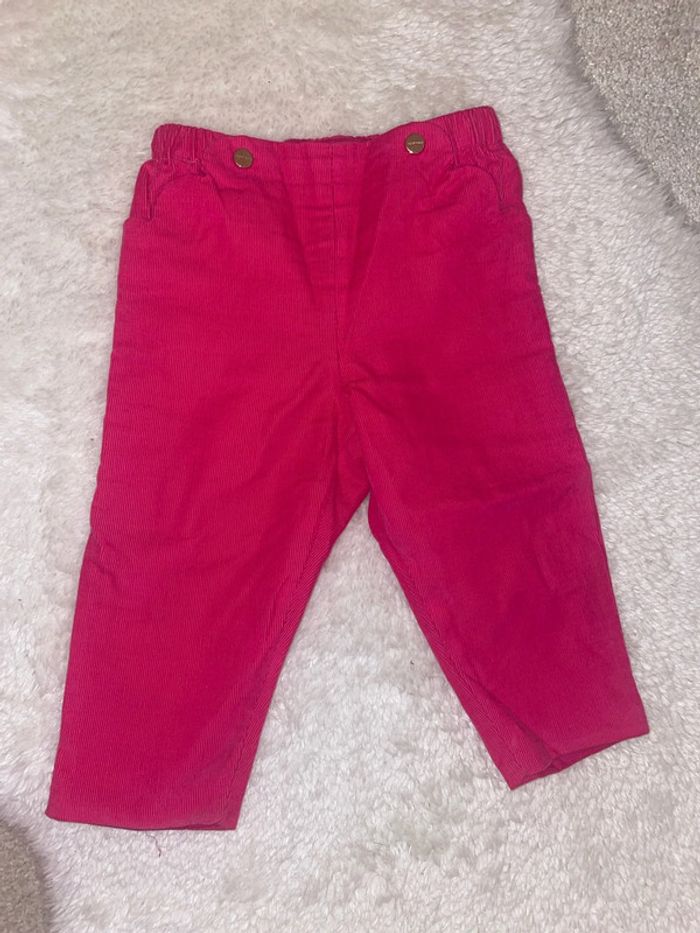 Pantalon chic jacadi fille fushia