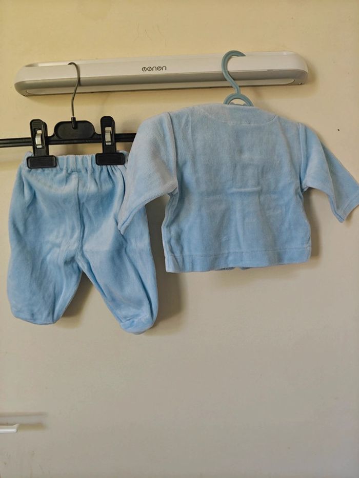 Ensemble pyjama velours 0-3mois - photo numéro 5