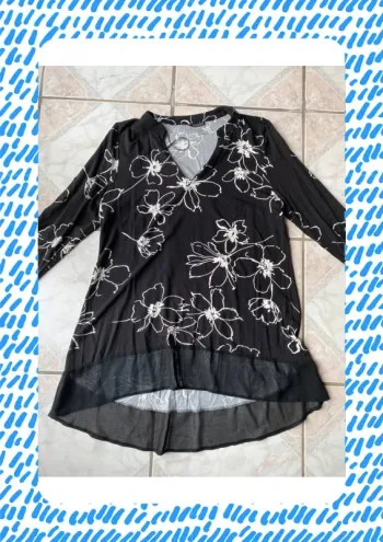 Blouse manches longues roman