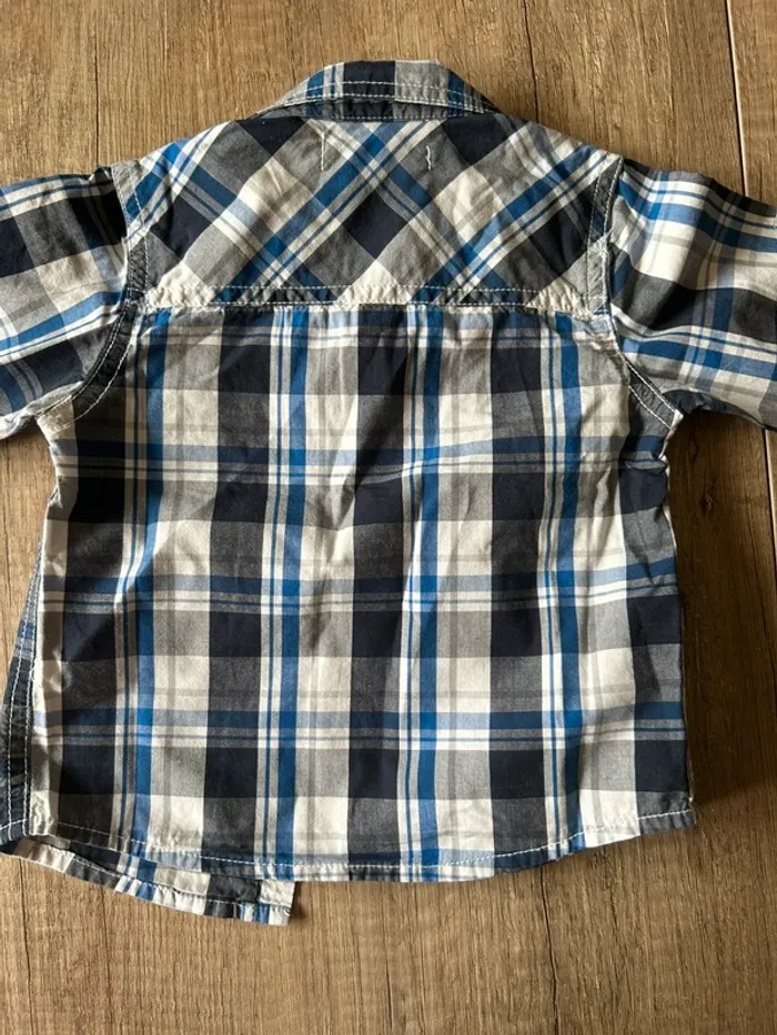 Ensemble jean chemise 12 mois - photo numéro 9