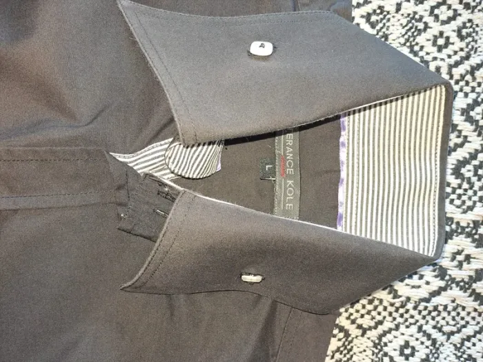 Chemise neuve homme noire Terance Kole L - photo numéro 9
