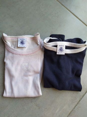 2 tricots de peau 3 ans Petit Bateau