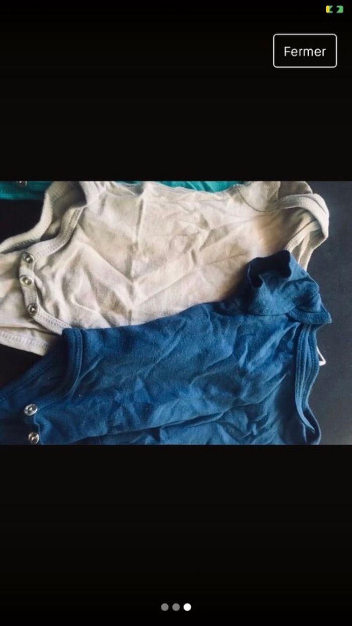 3 bodys manches courtes 3 mois - photo numéro 3