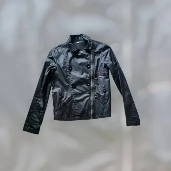 veste noire coupe vent perfecto taille XS