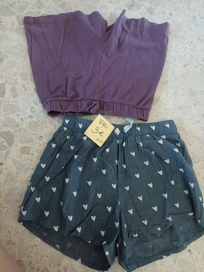 2 shorts léger 8 ans